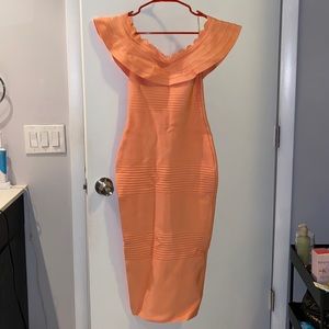House of CB Bandage Dress- Peach